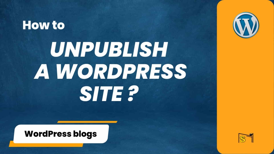 unpublish wordpress site